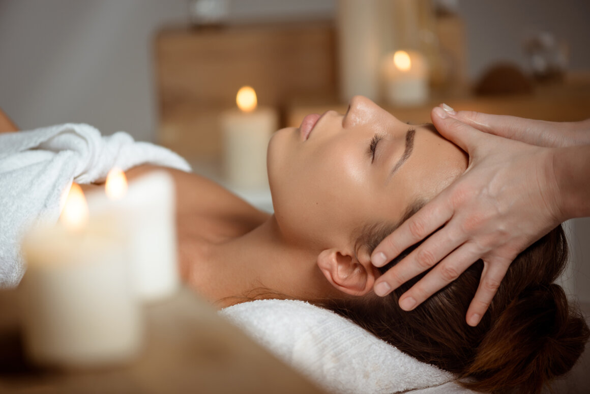 Ayurvedic massage with warm oil and gentle strokes